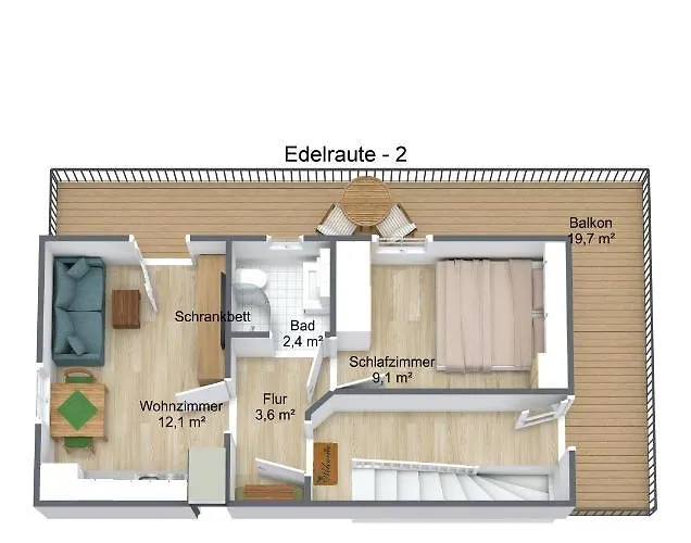 Lejlighed Haus Edelraute *